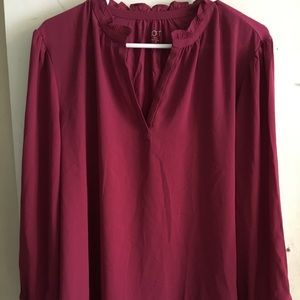 Loft Red Blouse